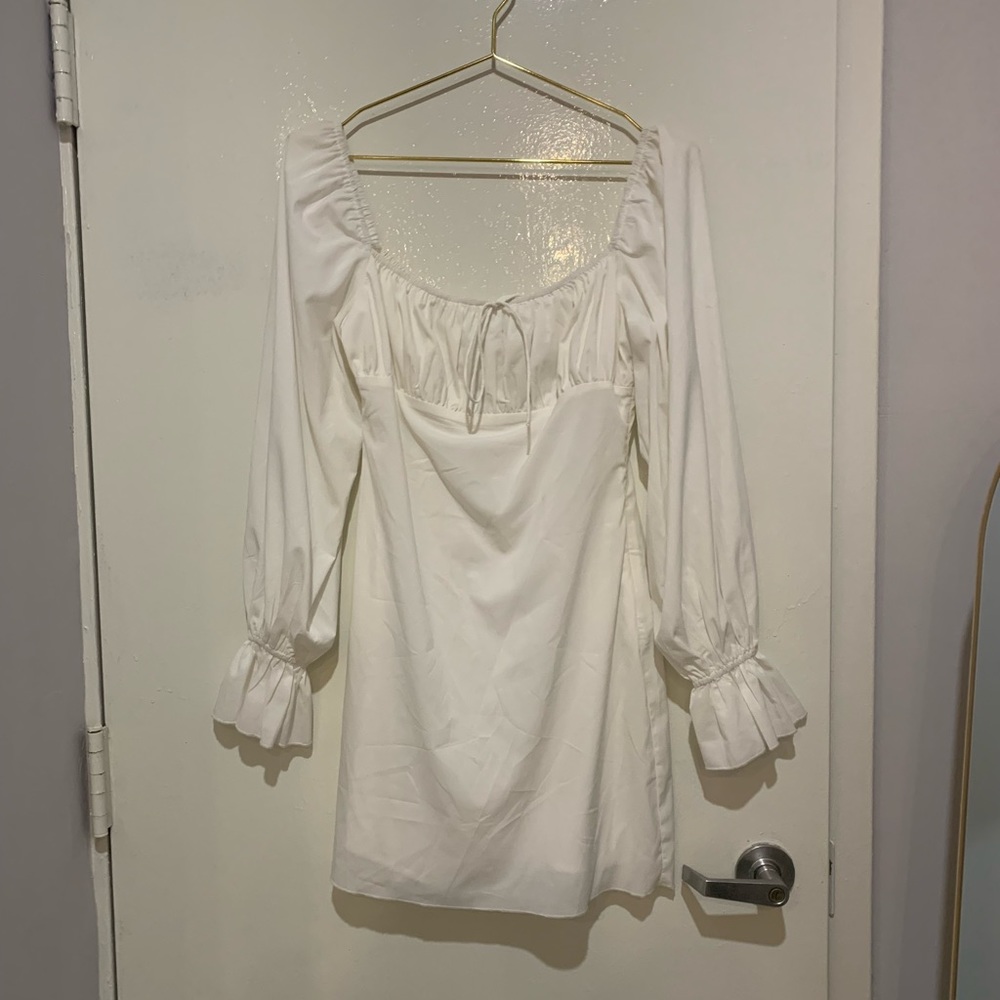 NWT With Jean white mini dress